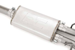 GMC Sierra 1500 Performance Exhaust - Rough Country - Dual Cat Back - Black - '11-'18